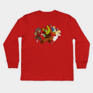 SitcomD&D Characters 2 Kids Long Sleeve T-Shirt